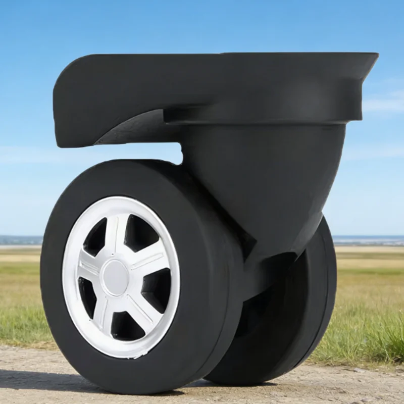 

For W045 360° Spinning Luggage Wheel Repair Parts - Universal Replacement Wheel Luggage Accessories Metal Axle +Anti-Slip Design