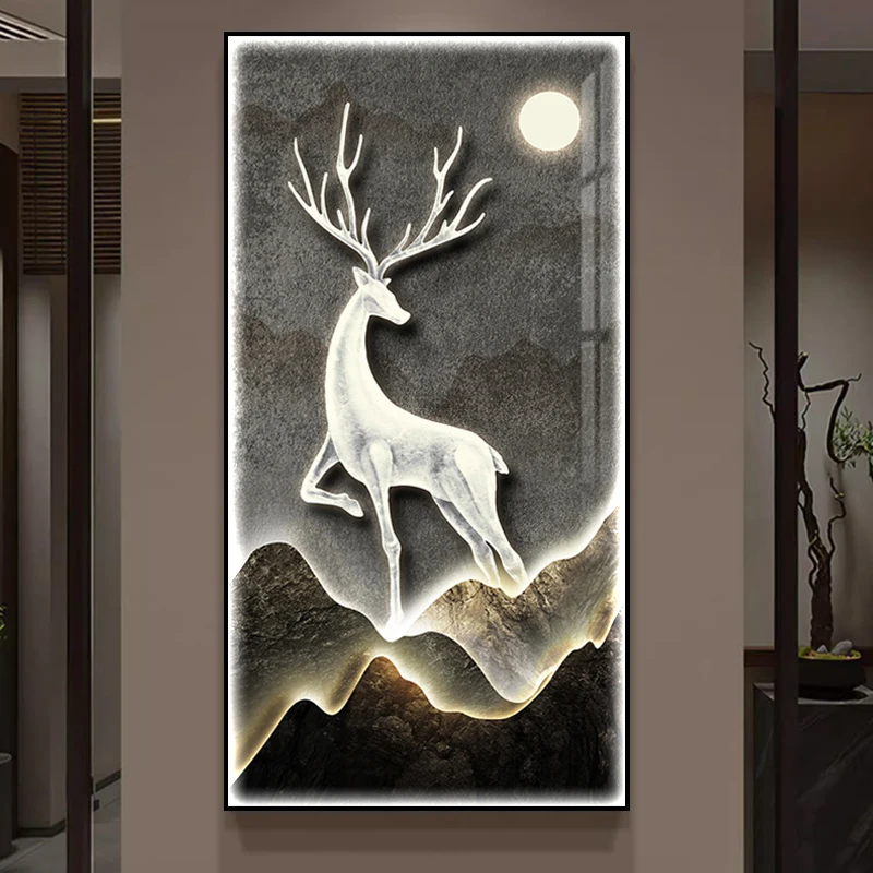 

Современный роскошный новый светодиодный хрустальный фарфоровый настенный светильник для украшения помещения гостиная коридор ресторан украшение дома настенный светильник