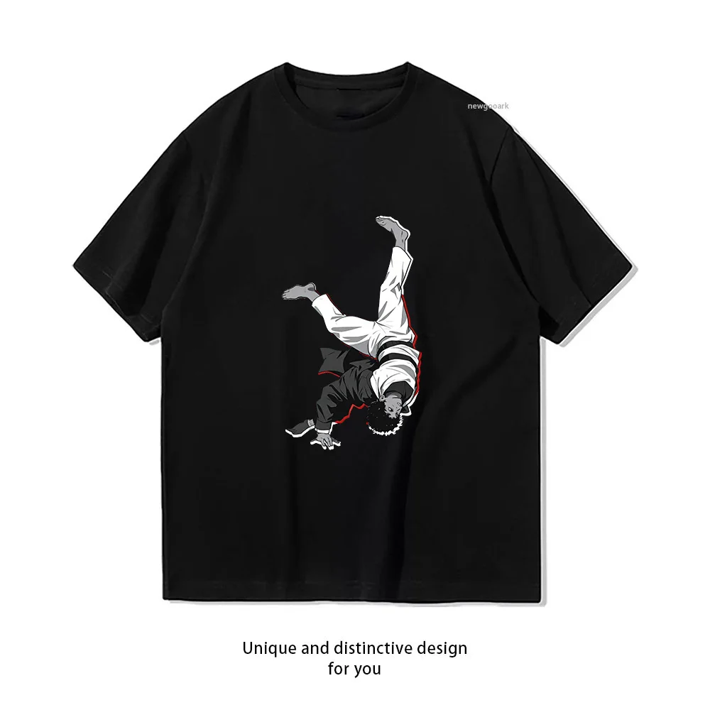 Break Dance Art Print  Casual Cotton Short Sleeve Tee for Men Women