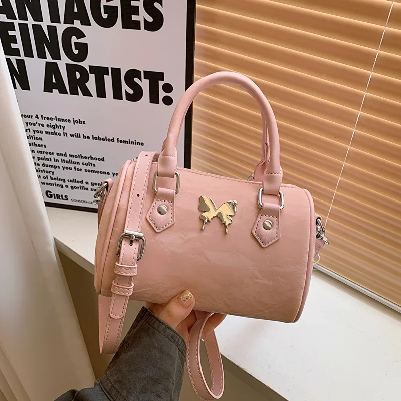 

2025 Summer New Women's Bag - Bow Design, Leather Fabric, Trendy Versatile Simple, Crossbody/Shoulder