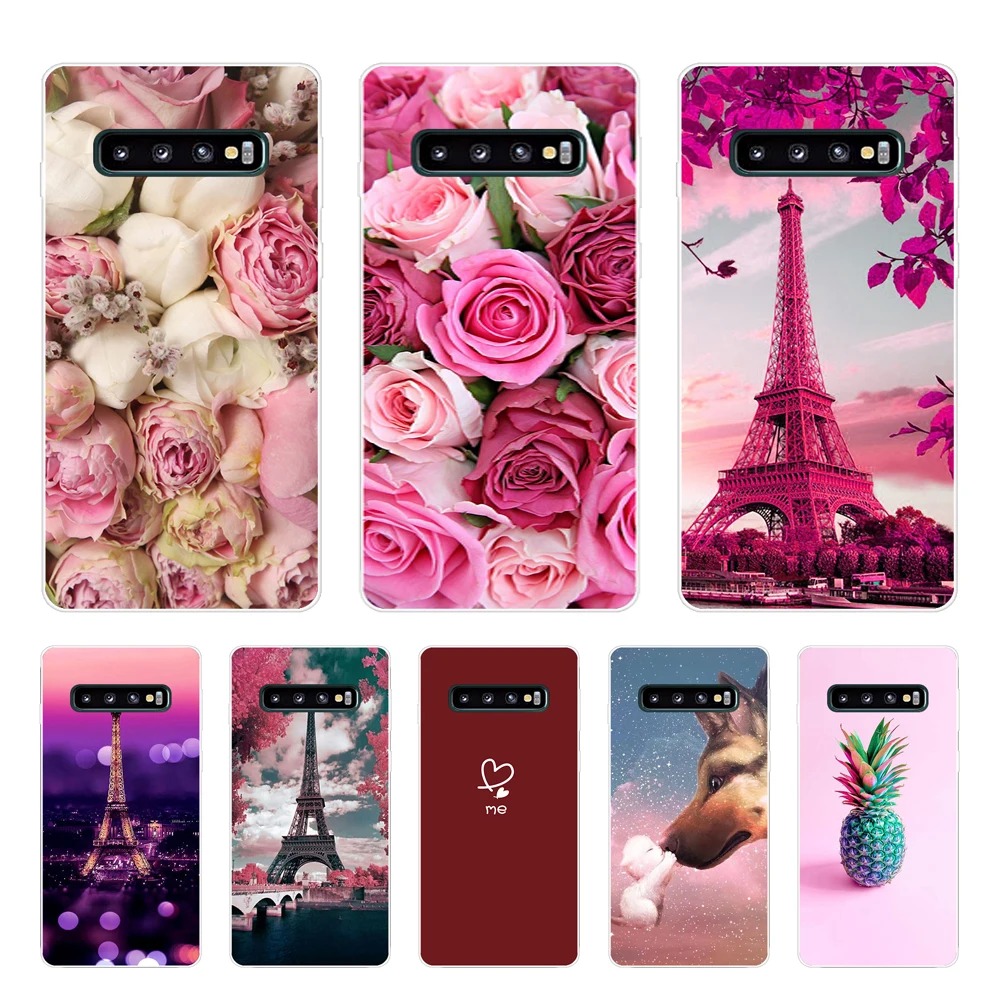 For Samsung Galaxy S10 Case S10Plus Case Silicone TPU Cover Phone S10 E Cases On For Samsung S10 Plus G975F S 10 SM-G973F marble