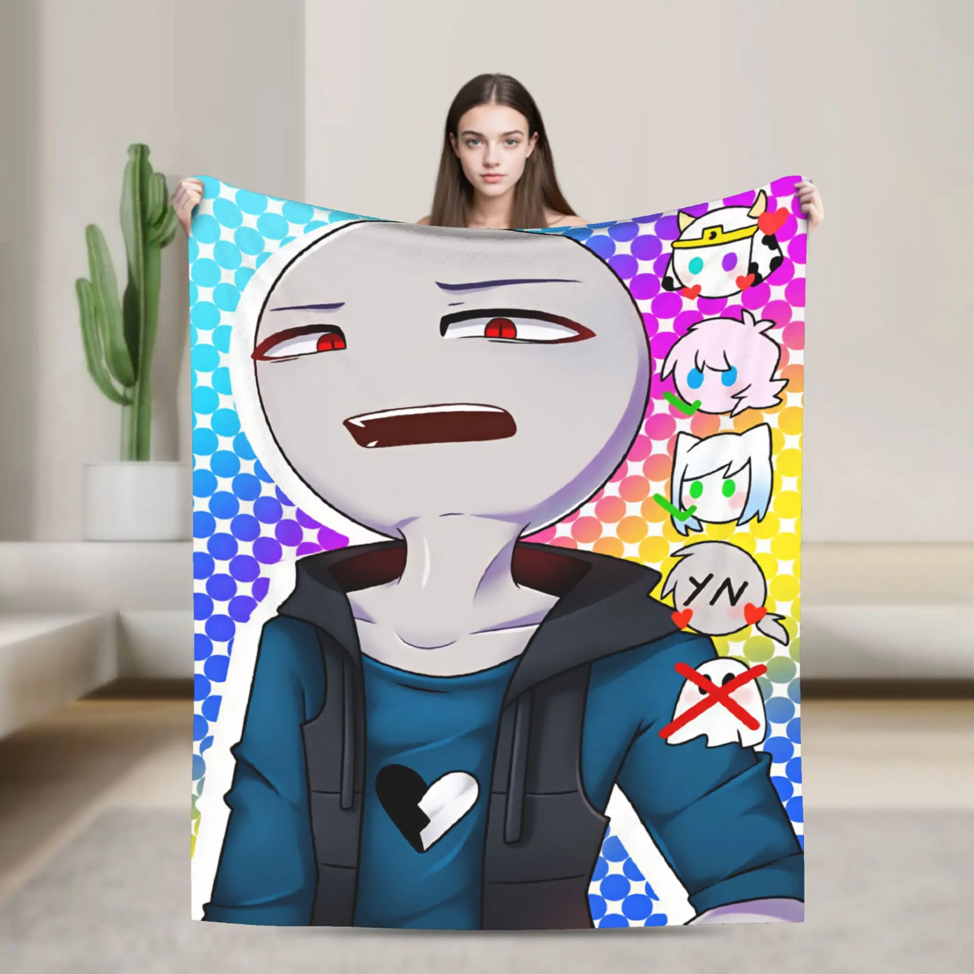 Peter Game Y-Your B-Boyfriend Flannel Blanket Soft Throw Blanket for Couch Chair Travel Office Pattern Bedspread Sofa Bed Cover
