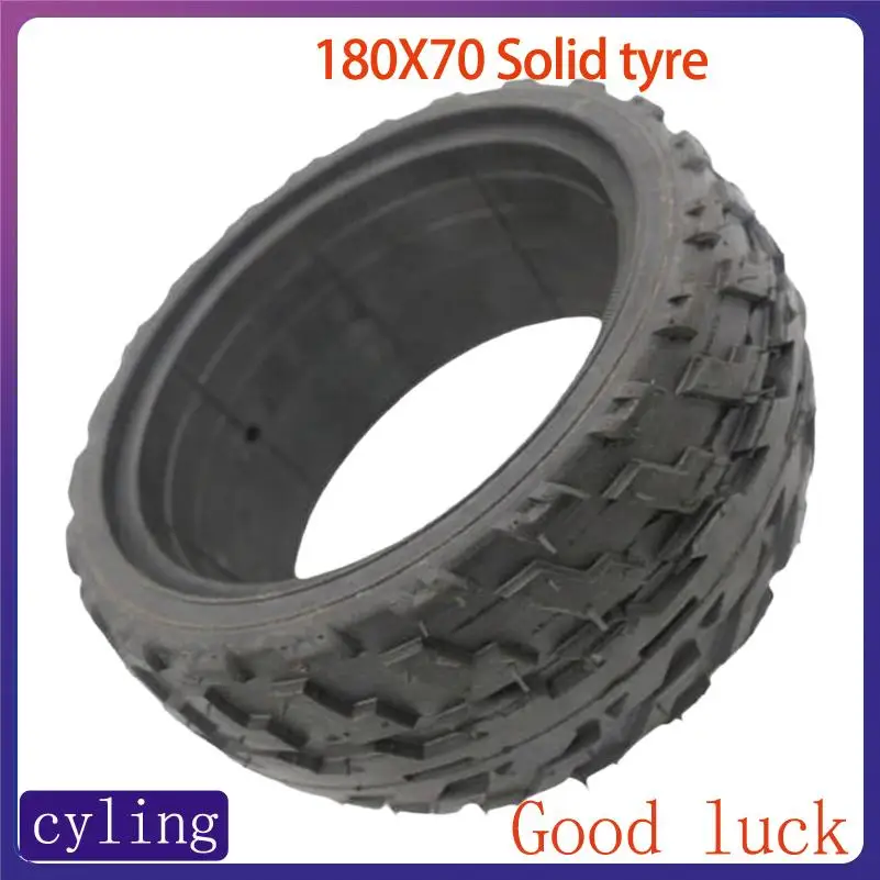 

Долговечная цельнолитая шина 180x70, идеально подходит для обслуживания и замены электросамокатов