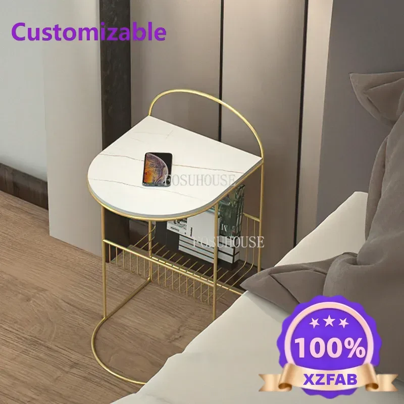 Factory Direct 2026 Top Nordic Home Bedside Shelf Table Hotel Multifunctional Storage Cabinet  Light Luxury Simple Side Cabinet