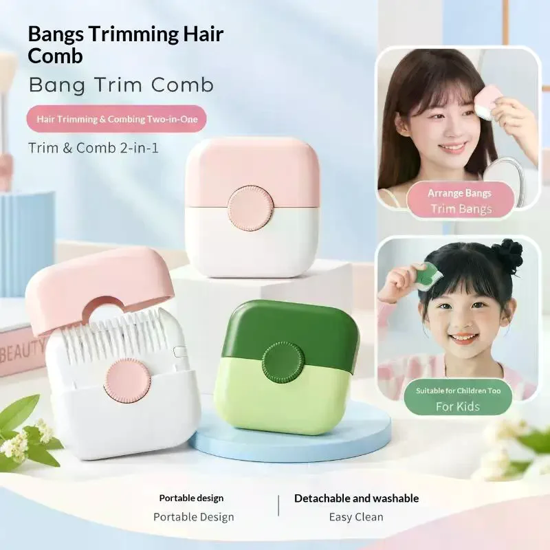 1Pcs Manual Hair Trimmer 2 In 1 Baby Hair Cutting And Hairdressing Comb For Baby Adult Double Edge Hair Razor Comb Portable Com
