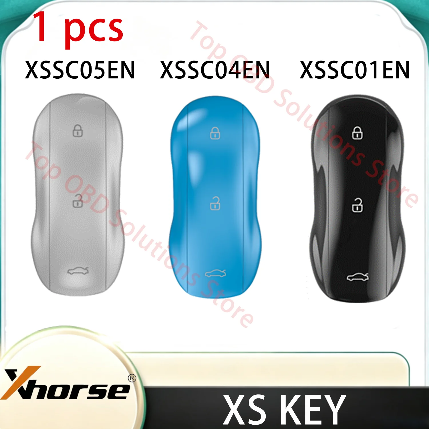 Xhorse XSSC01EN XSSC24EN=XSSC04EN XSSC05EN XM38 TOY.T Universal Smart Key Supercar Style Black/ Blue / Grey