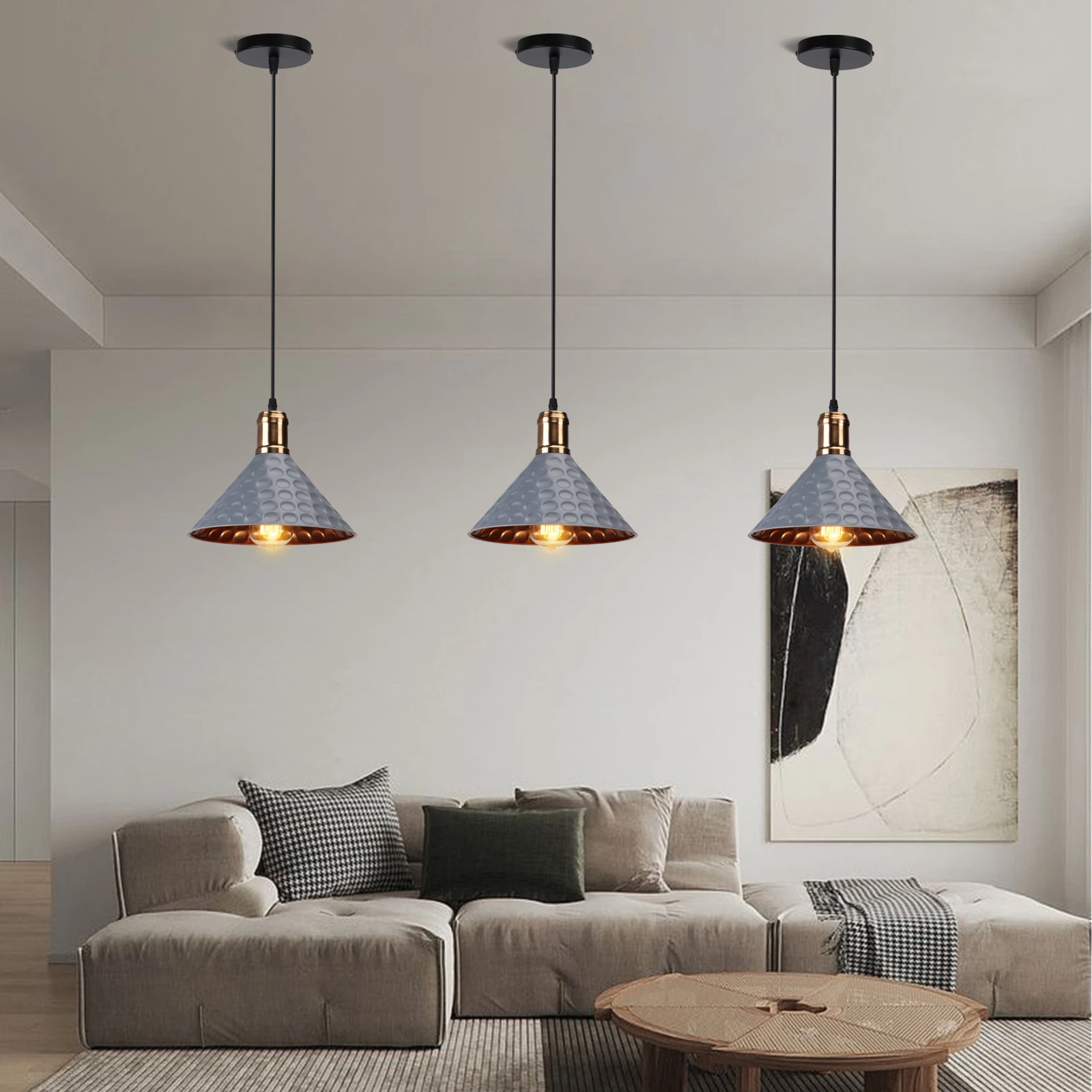 

Industrial Pendant Light Vintage Chandelier Hanging Lamp Modern Pendant Ceiling Lamps LED Restaurant Living Room Home Decor E27