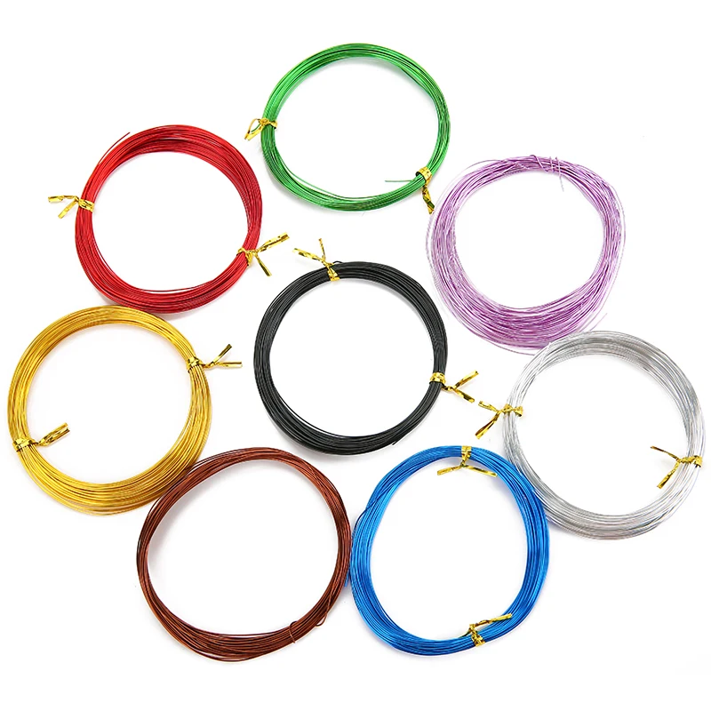 10meters Metal Aluminium Beading Wire Bracelets Cord 0.6 0.8 1 mm Strong Necklace Thread String For DIY Jewelry Making Findings