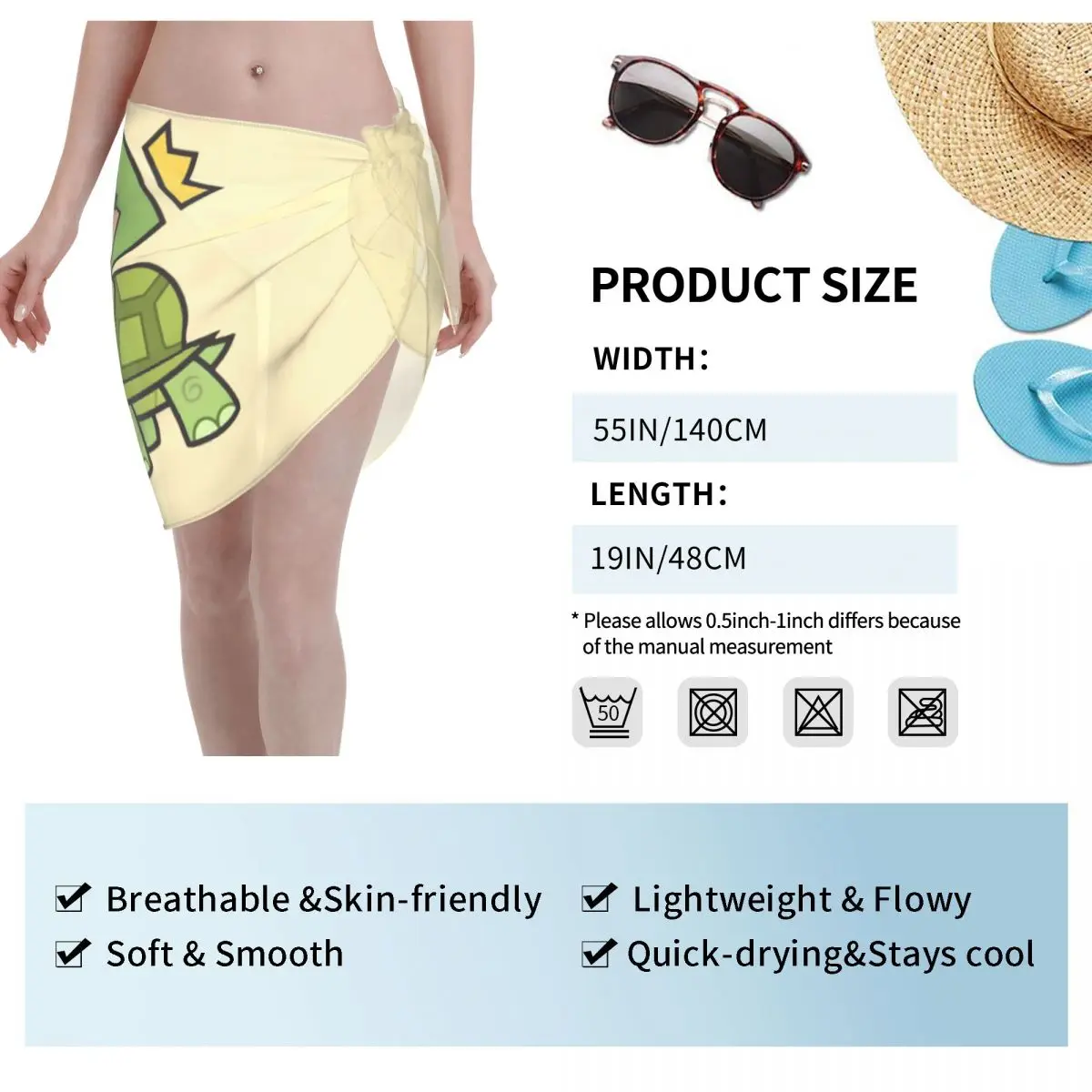 Custom Fairly Oddparents Beach บิกินี่ห่อดูผ่านบิกินี่ชุดชายหาดกระโปรงสั้นผ้าพันคอชีฟองสําหรับผู้หญิง