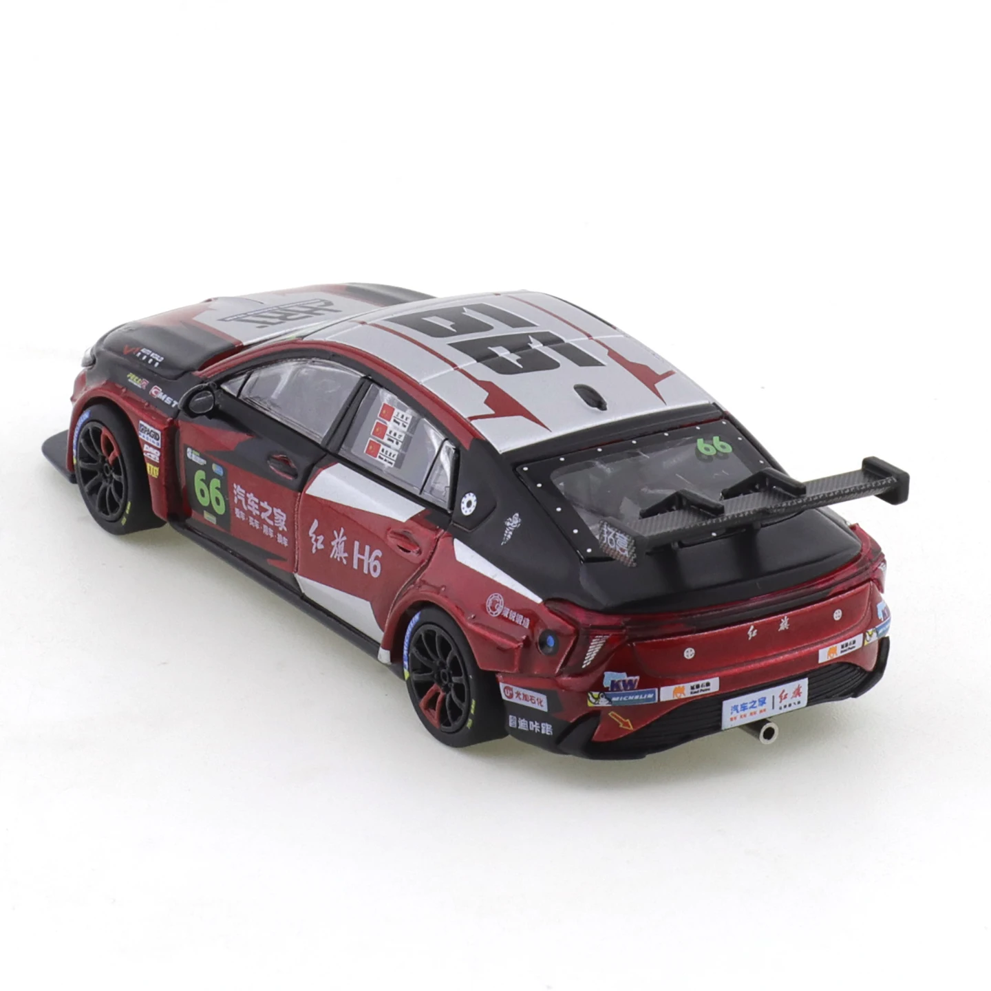 XCARTOYS 1/64 AHRT Hongqi H6 Gr.2000T No. 66-CEC 2024 Auto Legering Motorvoertuig Diecast Metalen Model Kinderen speelgoed Jongens