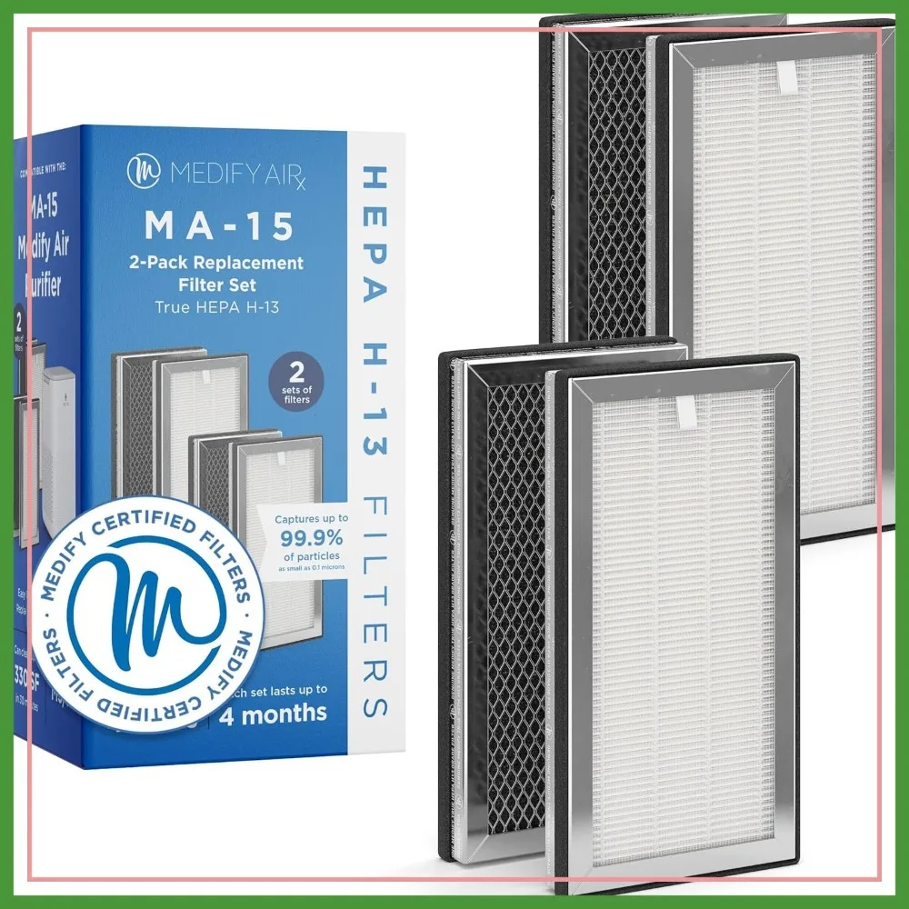 

Replacement Filter for Air Purifier, 3-in-1 HEPA H13 & Activated Carbon, 2-Pack
