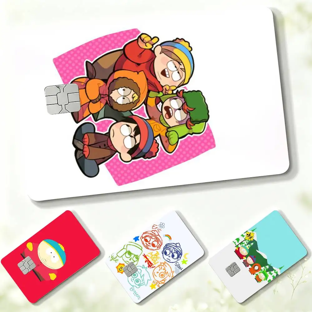 Stop-motion animation S-South P-Park  Credit Card HD Stickers Small Chip Waterproof Sticker Game Card Decal Gift