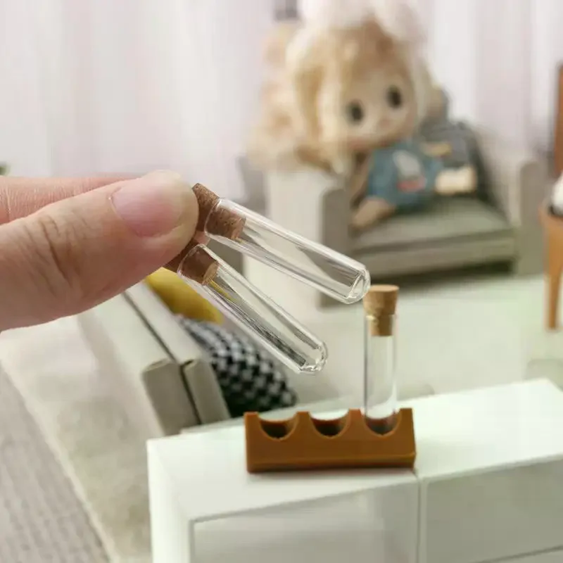 시뮬레이션 미니 유리병 시험관 랙 키트 포함 1/12  - Kids Toys Play Youtube 리뷰 및 가격