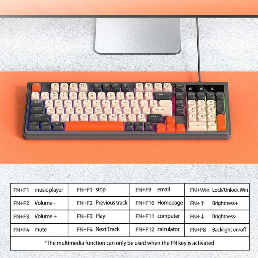 Teclado gamer Wired Keyboard G - Gaming Keyboard No Noise ulasan dan harga
