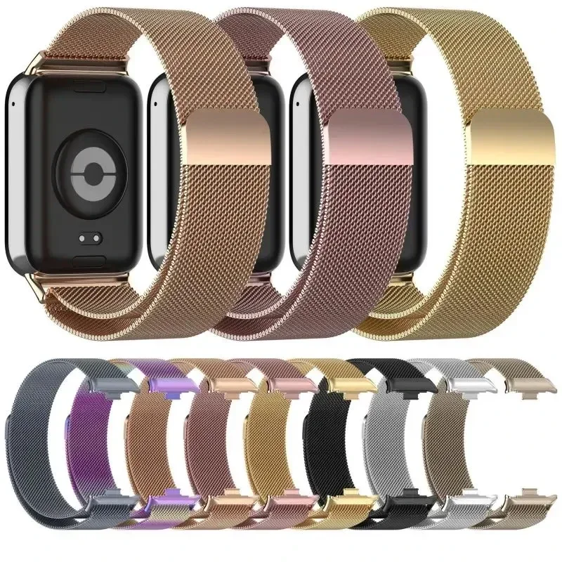 Milanese Loop Band For Redmi watch 4 Smartwatch Bracelet For Xiaomi Mi band 8 pro Wristband Replacement Metal Strap Accessories