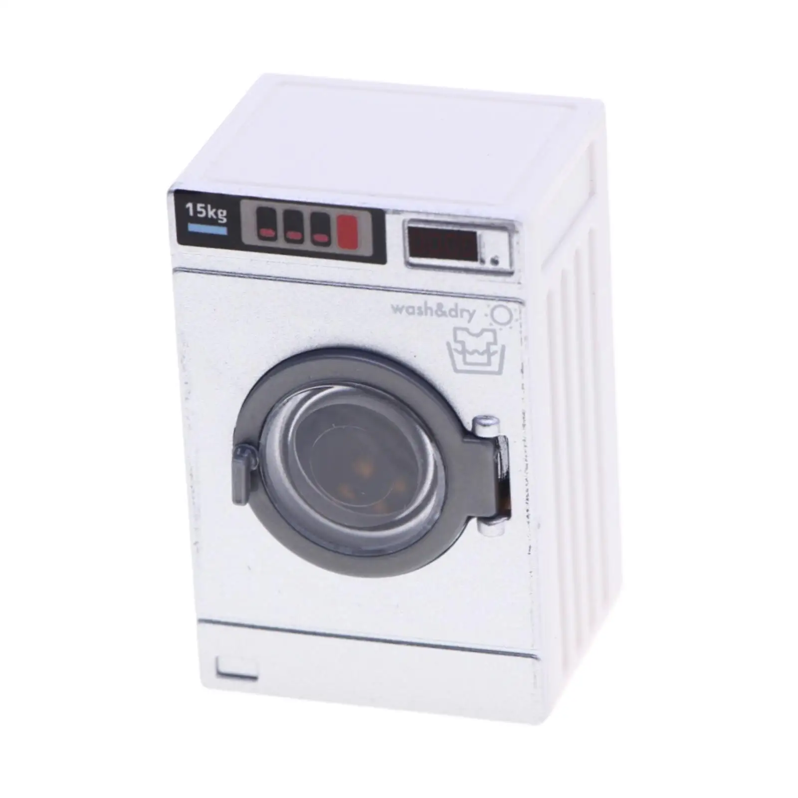 Miniature Dollhouse Washing Machine 1/12 Accessories Decoration Model Simulation Washer Mini Dollhouse Furniture Playhouse Toy