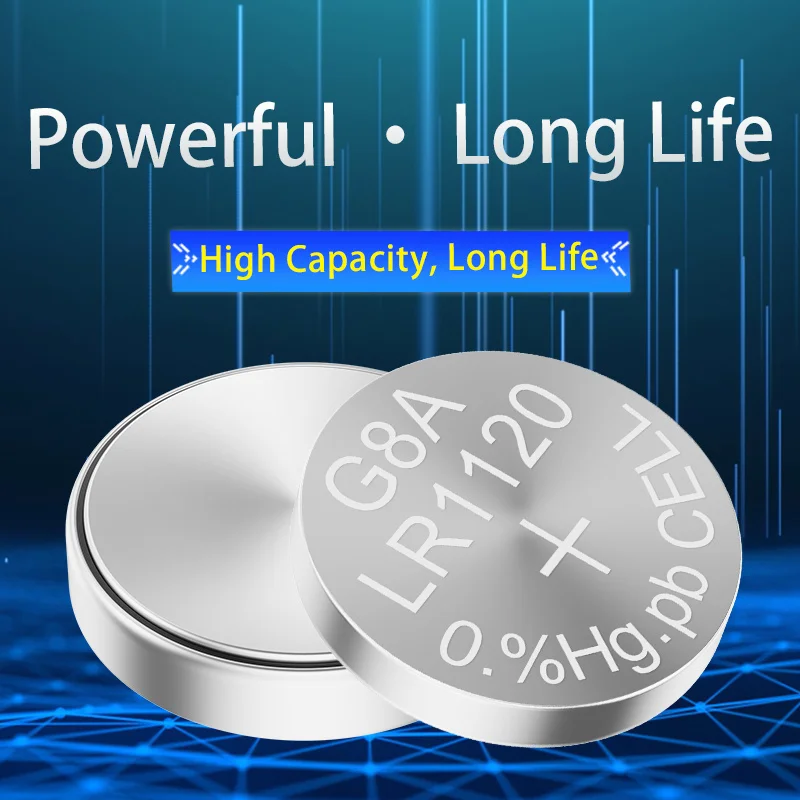 LR1120 LR55 AG8 191 391A 381A SR1120SW 1.5V Alkaline Button Battery Mercury Free for Electronic Watch Calculator Flashlight