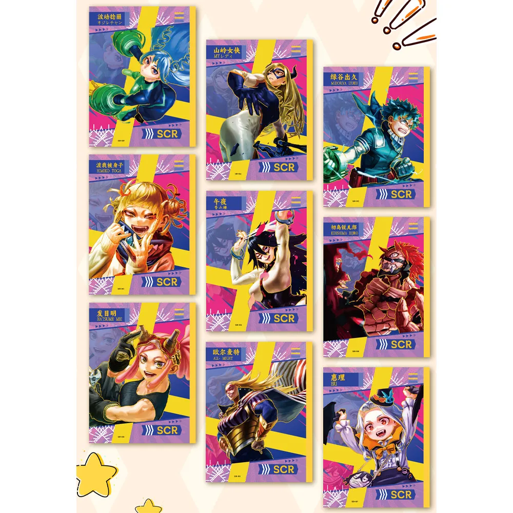 Wholesale Case My Hero Academia Game Cards Bakugou Katsuki Todoroki Shoto Cosplay Hardcover Collection Anime Poker Children Toy