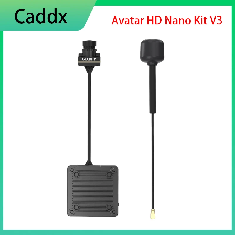 

Caddx Walksnail Avatar HD Nano Kit V3 (9cm/ 14cm Cable) 1080P/60fps 4:3 Native Sensor 32G Memory 500mW