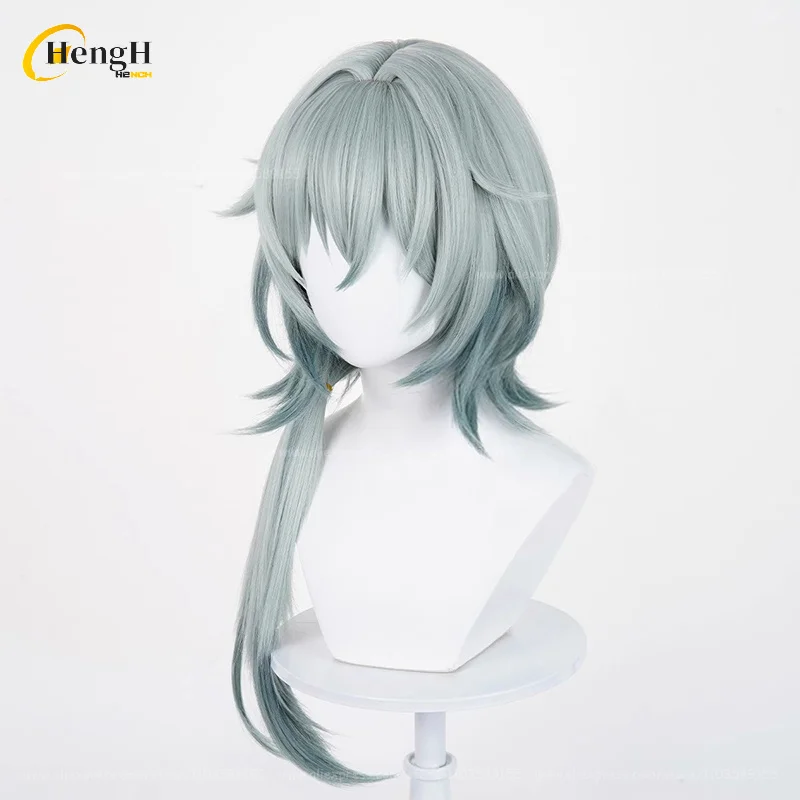 New! Game HSR Anaxagoras Synthetic Hair Unisex 65cm Mixed Colors Cosplay Anime Wig Anaxa Heat Resistant Hair Party Wigs +Wig Cap