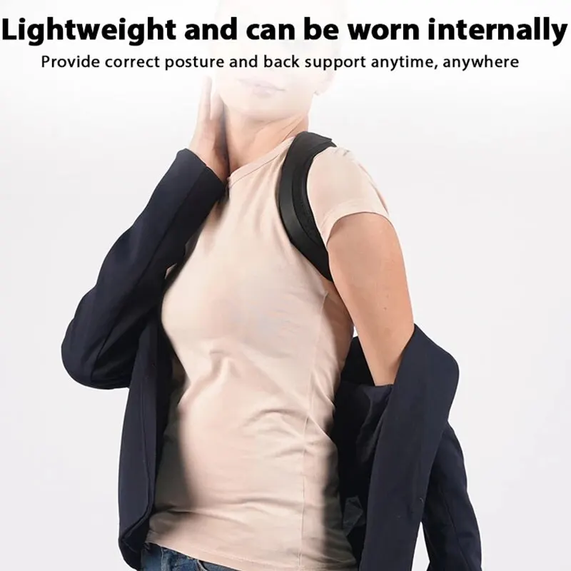 Posture Corrector Unisex Upper Back Brace Back Shoulder Neck Pain Relief Adjustable Invisible Upper Back Posture Orthosis 1PC