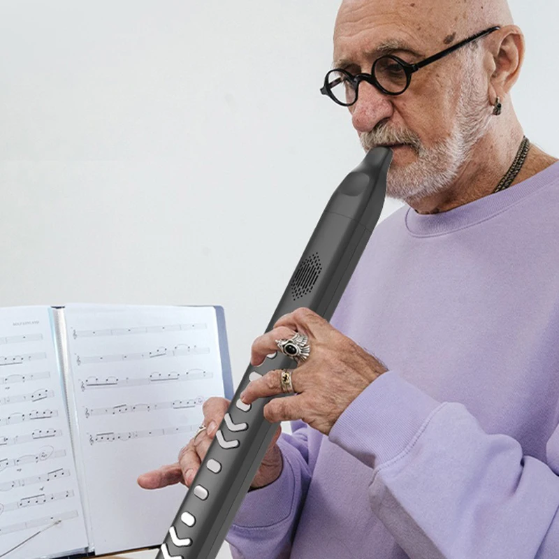 MIDI Electric Blowpipe Bluetooth Electronic Wind Instrument 10 Tone Versatile Electric Saxophone Adult Beginner Electronic Flute