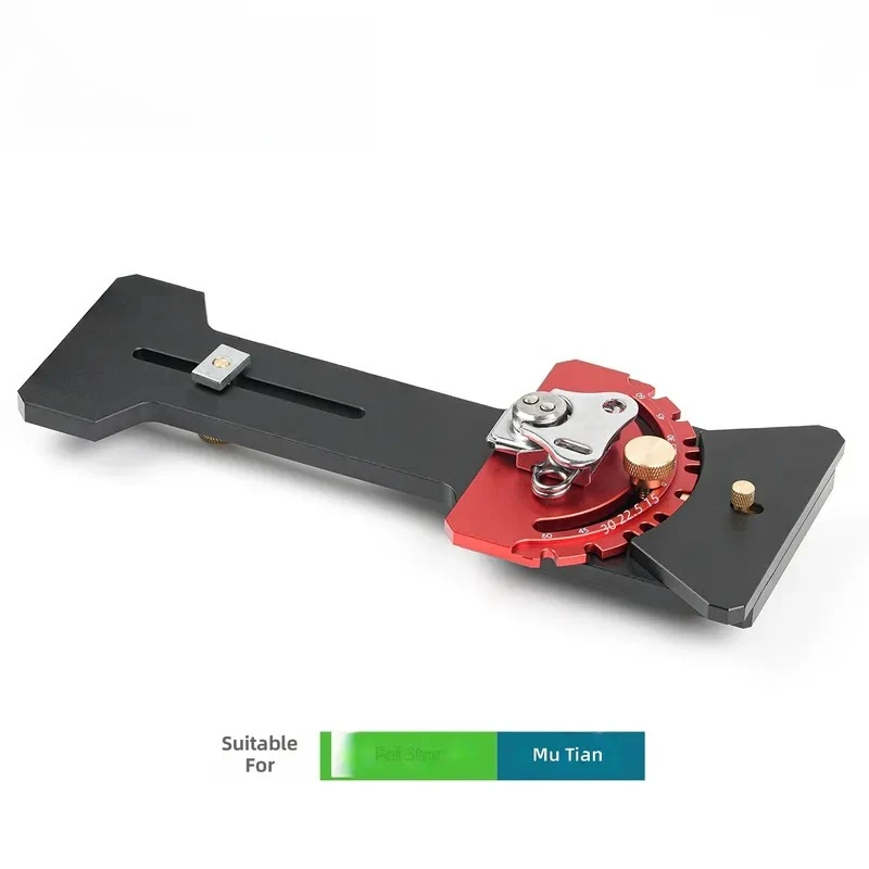 Track Saw Guide Rail Aluminum Alloy CNC Block 90 Degree Bevel Angle Backer for Electric Circular Saw Compatible with Festo