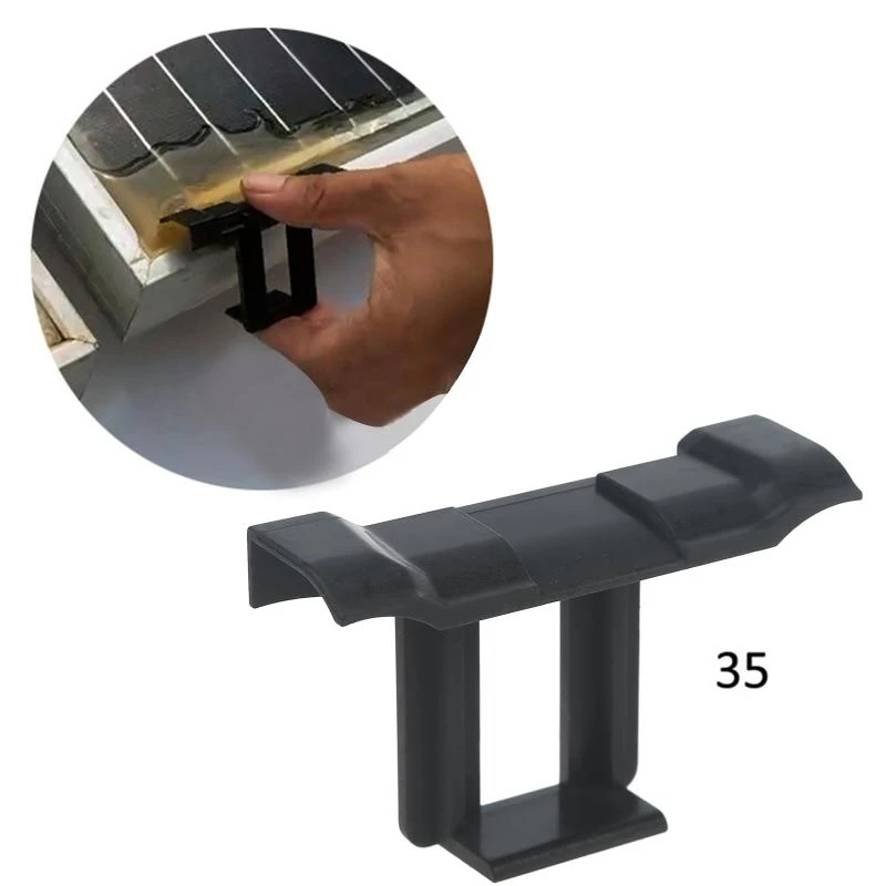 

10 Pcs Photovoltaic Panel Water Guide & Mud Clamp Solar Panel Water Drain Clips,fit for 0.98'', 1.38'', 1.57'' Frame