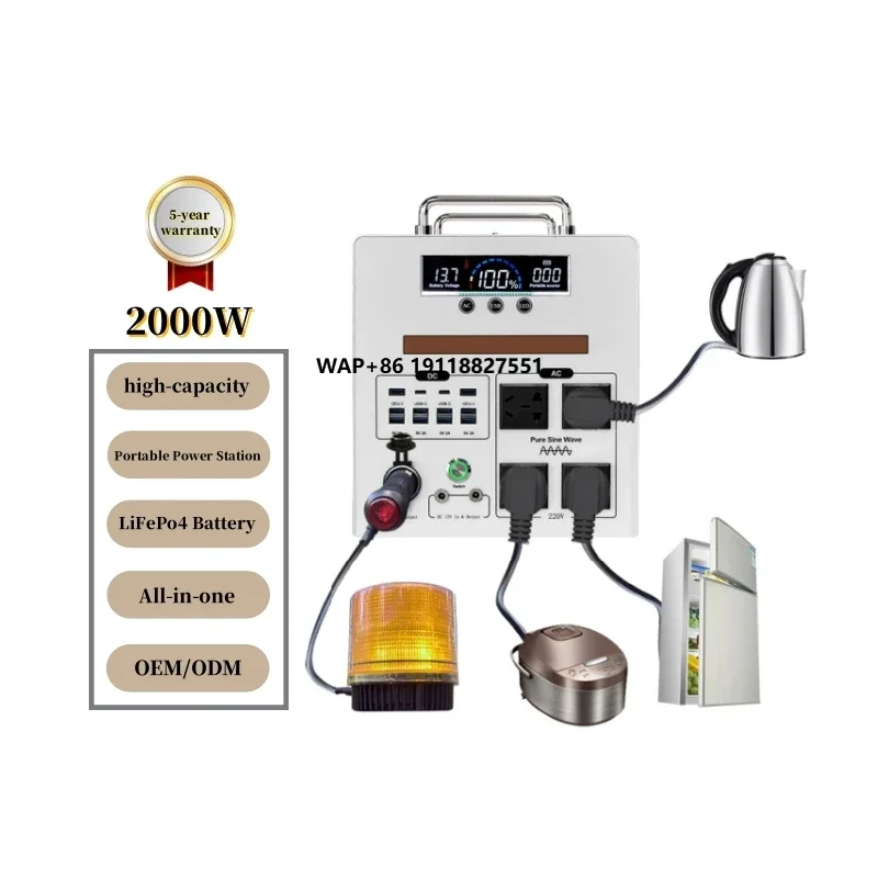 1Kw 2Kw 1500W 5Kw 3Kw Portable Solar Generator 2000w 6000w 3000w 5000w 4000w 7000w 1000w Home Solar Generator Portable 220v 240v