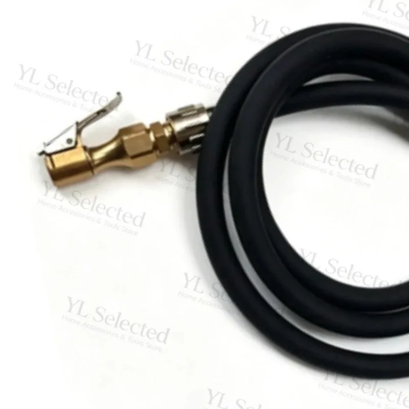 1pc Suitable for Tire Changing Machine Inflation Hose and Air Clamp Assembly, 1.5M Long, Black