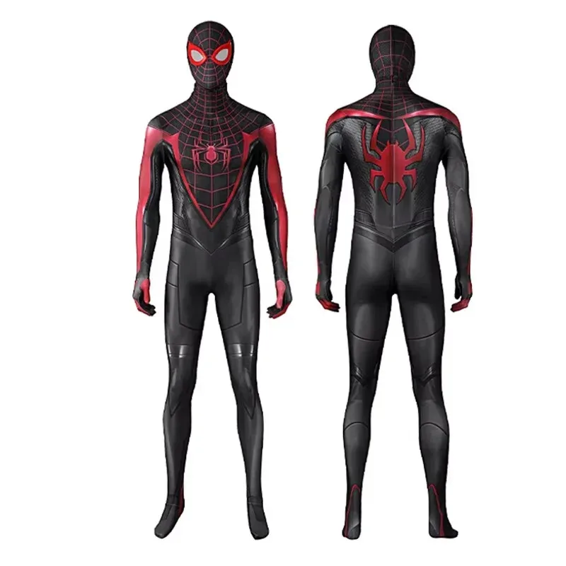 لعبة PS5 الرجل العنكبوت 2 تأثيري حلي مايلز موراليس خارقة بذلة هالوين كوميك كون الدعائم ارتداءها الاطفال الكبار X-Mas هدية