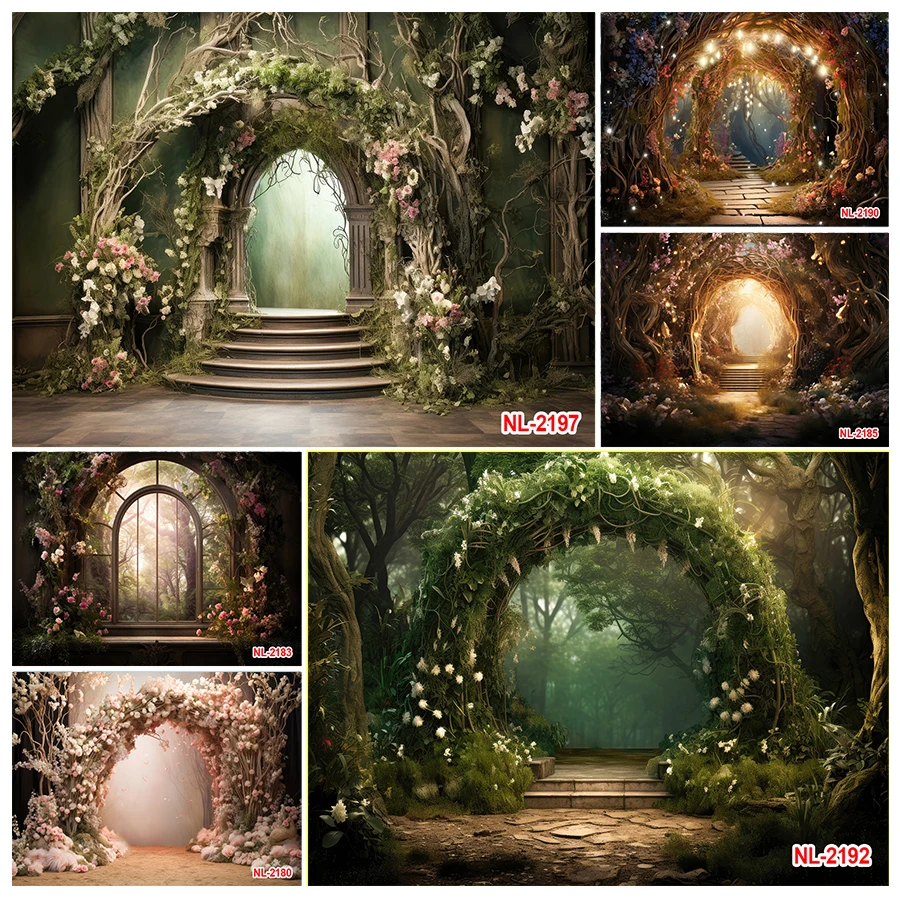 

Enchanted Backdrop Fairy Wonderland Backdrop Garden Tale Woodland Wedding Birthday Photography Backdrops Baby Shower Birthday