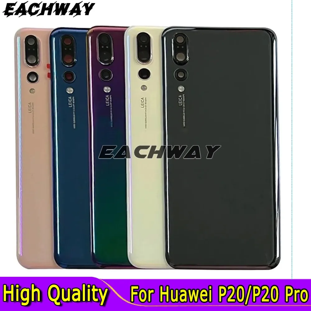 

Back Glass For Huawei P20 Pro Battery Cover with Camera Lens Rear Housing Door Case For Huawei P20 Battery Cover