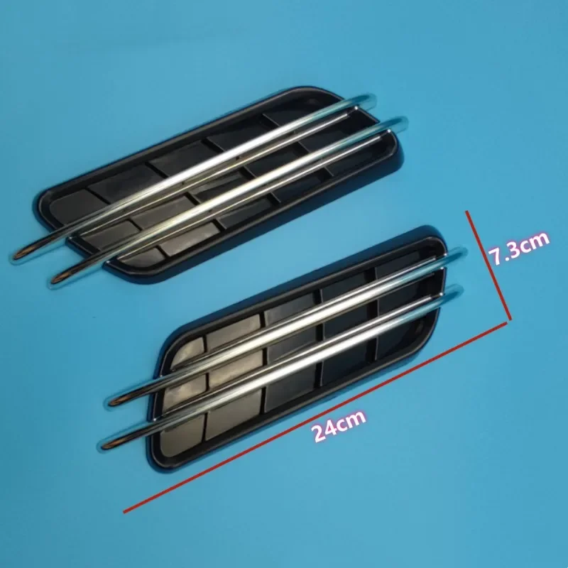 Car Decoration Trend Shark Gill Out Trend Decorative Sticker Hood Fender Side Vent Sticker Exterior Accessories Automobiles