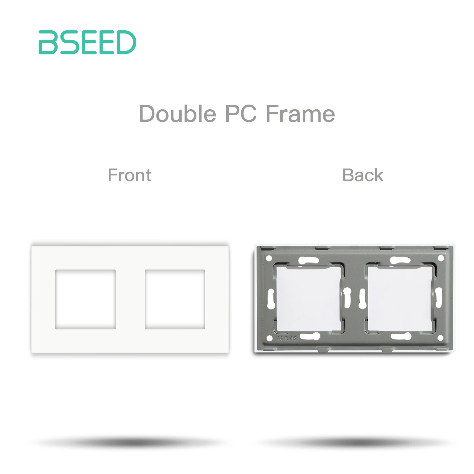 BSEED Muur Internet Cat5 Socket Plastic Frame Onderdelen USB Charge Port TV Satelliet Interface Functie DIY Combinatie