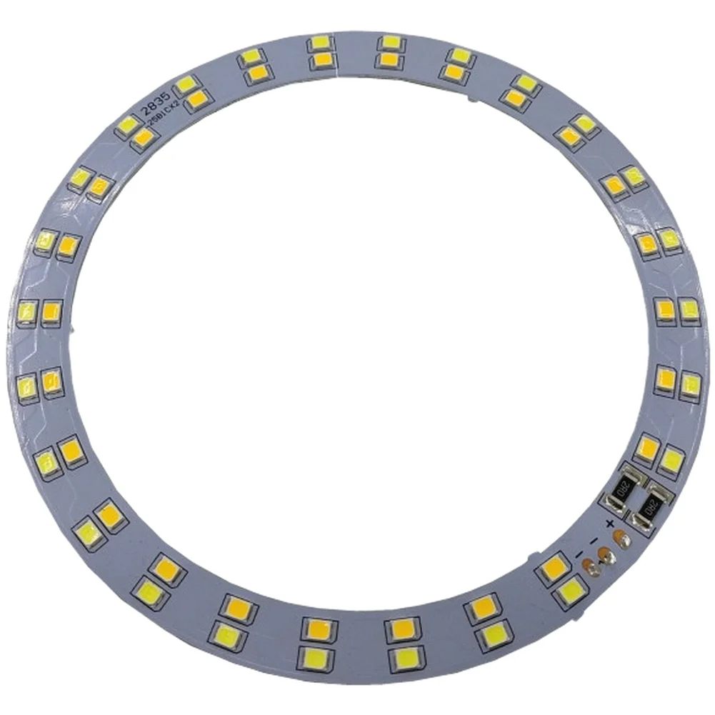 LED Light Ring with Aluminum Base for Improved Thermal Management and Consistent Performance in Continuous Use Settings