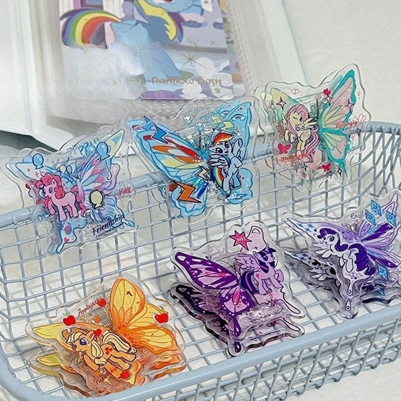 

Butterfly My Little Pony Sticky Note Clip Ins Style High Value Limited Double Sided Acrylic PP Clip File Organizer