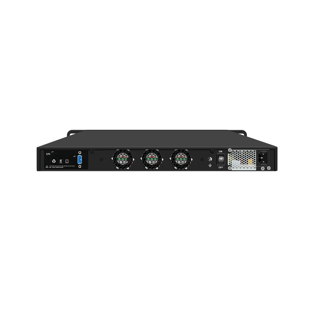 HUNSN 1U Firewall Appliance,PFSense,Mikrotik,OPNsense,VPN,RJ67,C246,8x2.5GbE 226-VLAN,4xSFP+ 10GbE X710,2xSFP+ 82599ES,GPIO