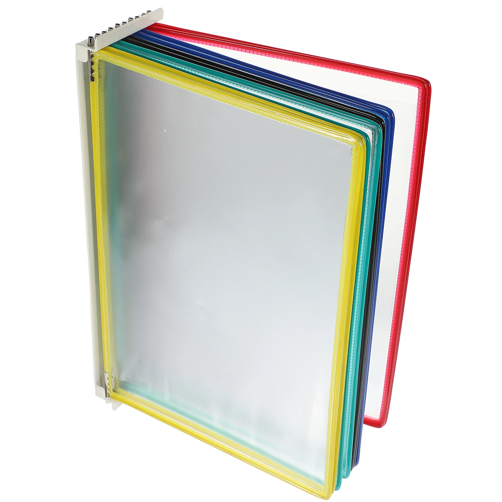 

Wall Mounted Document Display Rack 10 Pages File Folder Organizer Transparent Metal Frame Storage Solution For Home Office