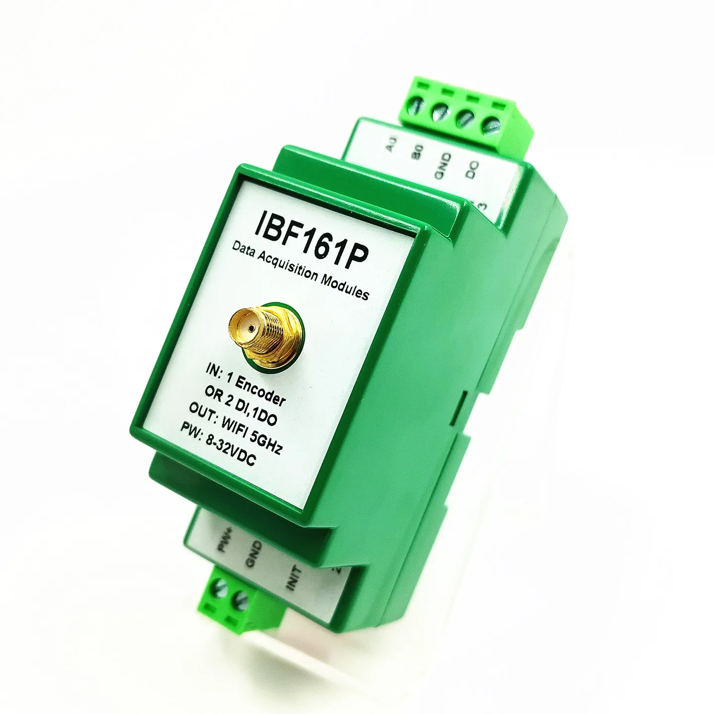 1-channel Encoder or 2-channel DI Pulse Counter Modbus and MQTT 2.4G and 5G Dual-band WIFI Module