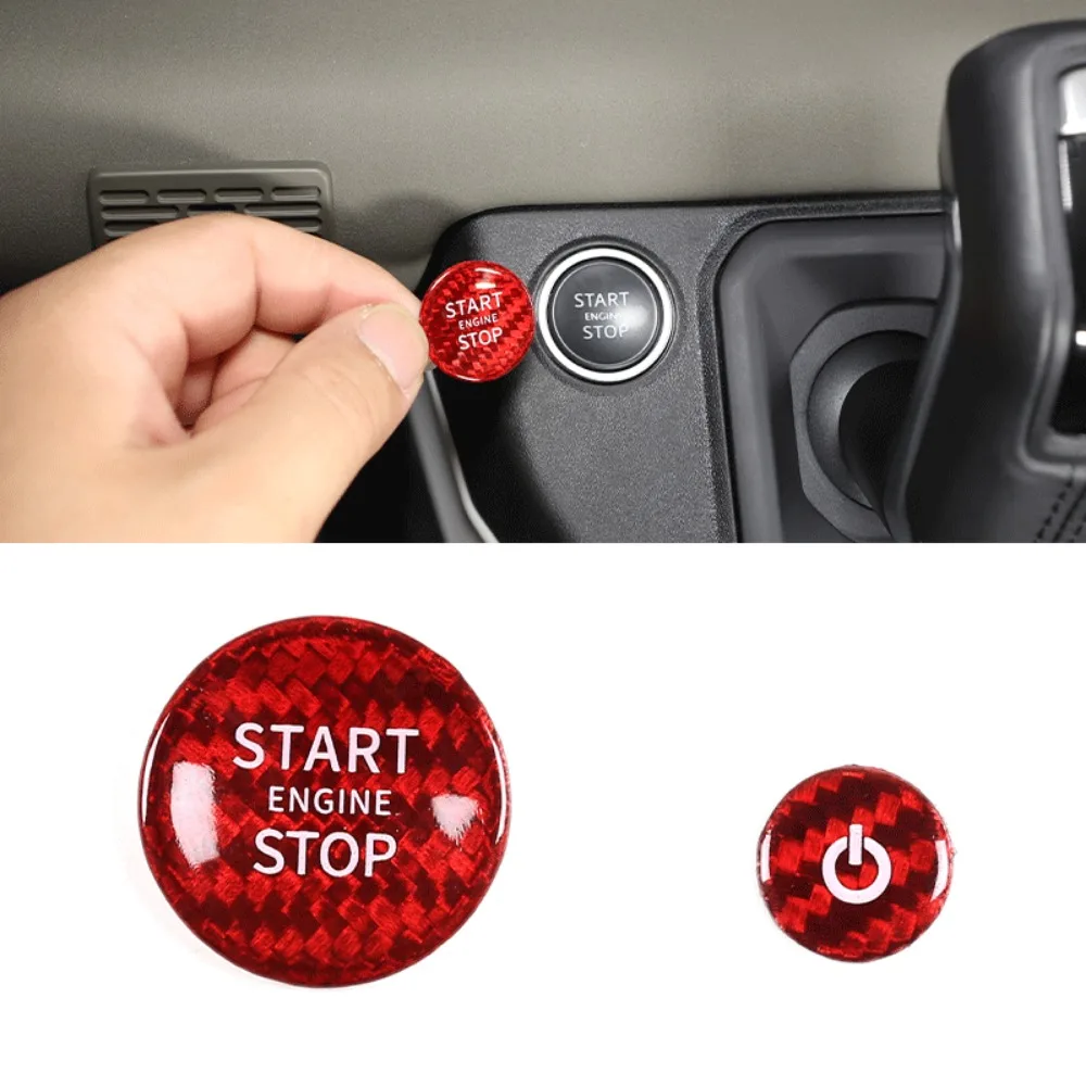 

One click start patch suitable For Land Rover Defender 20-22 genuine carbon fiber 2-piece set in red