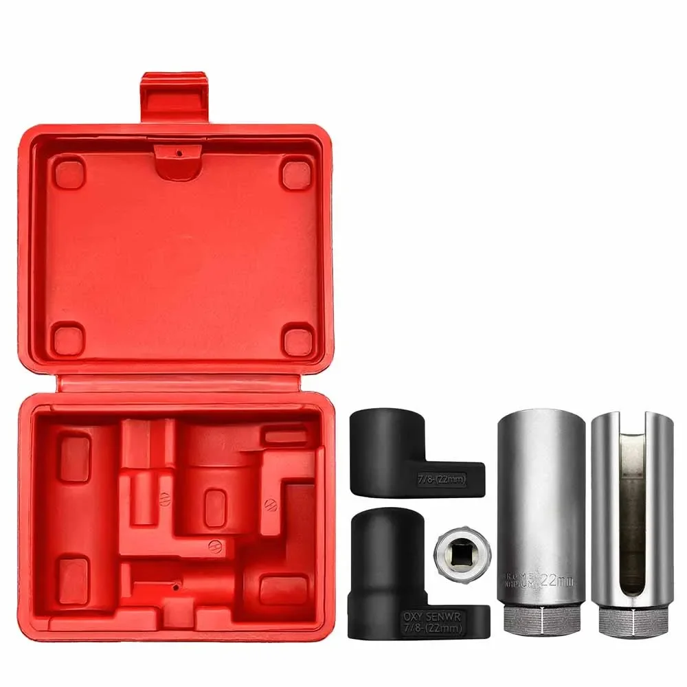 5PCS  1/2 22mm Oxygen Sensor Removal Thread Chasers Socket Set Car Auto Repair Tools Car Accessories Tools
