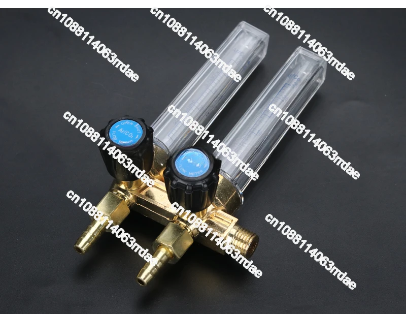 AR Flow Meter Dual Tube AR CO2 Universal Meter Pressure-relief Meter AR Flowmeter CO2 Double Tube Argon Pressure Reducer Switch