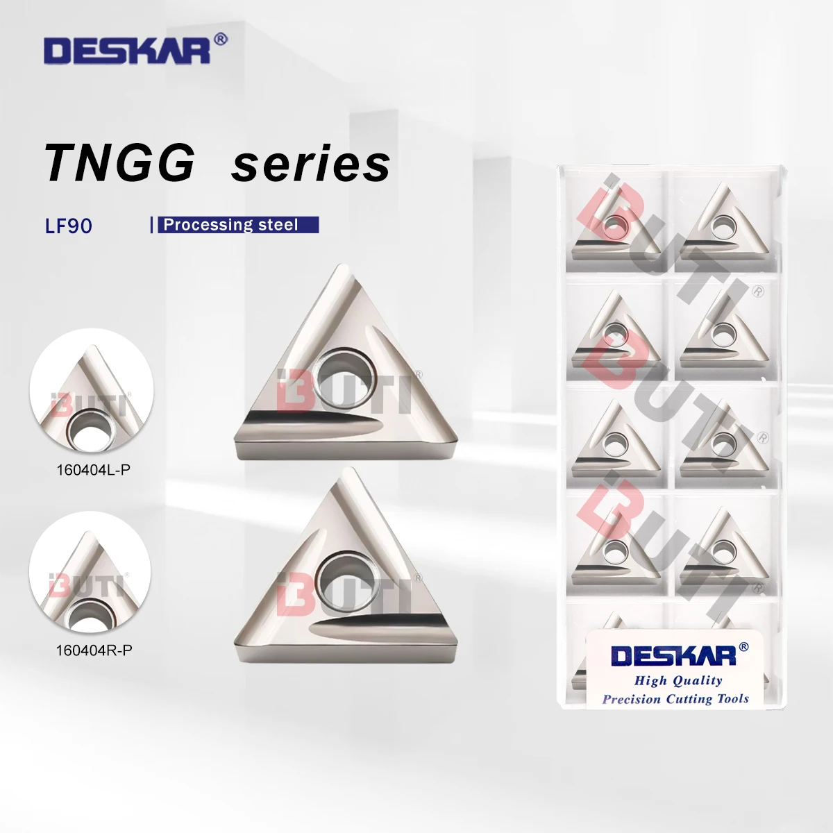 

DESKAR 100% Original TNGG160402 TNGG160404 R-C L-C R-F L-F R-P L-P LF90 CNC Lathe Metal Ceramic Cutting Tools Processing Steels