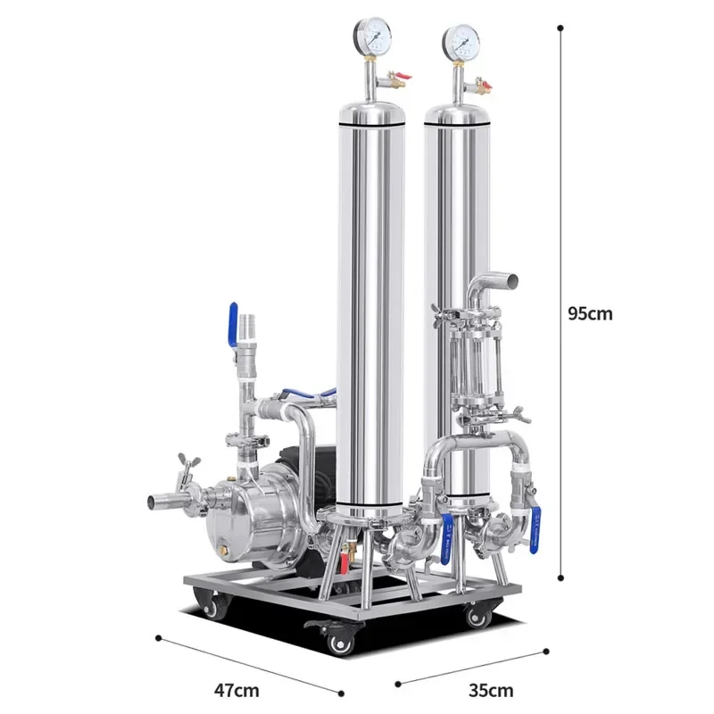 Filtro per liquori in acciaio inossidabile filtro per autoproduzione macchina per la corsa filtro per vino frutta uva piccola per uso domestico commerciale