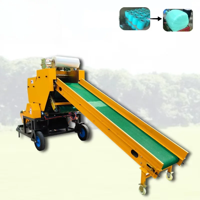 Customized 50-70 Bales Per Hour Automatic Silage Baler Machine For Corn Straw Hay Wheat Straw Farm Packing Compression