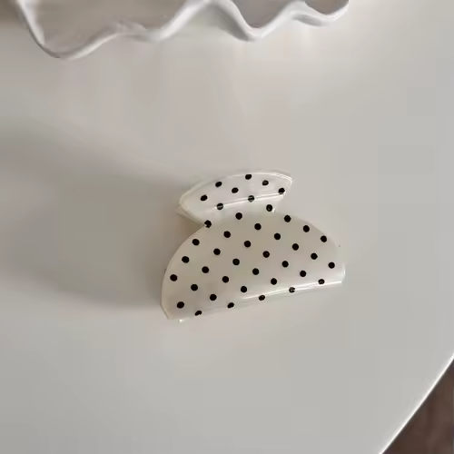 France Style Women Senior Large Black Wave Dot Design Hair Claw Barrettes Girl Fashion Hair Clip Sweet Hair Accessories Headwear - Image 12
