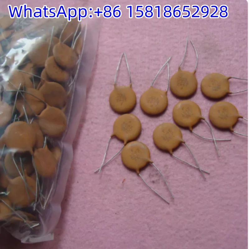 2pcs 500V 0.1UF American SEC early copper lead silver film high-frequency ceramic guitar capacitor diameter 18MM view 2