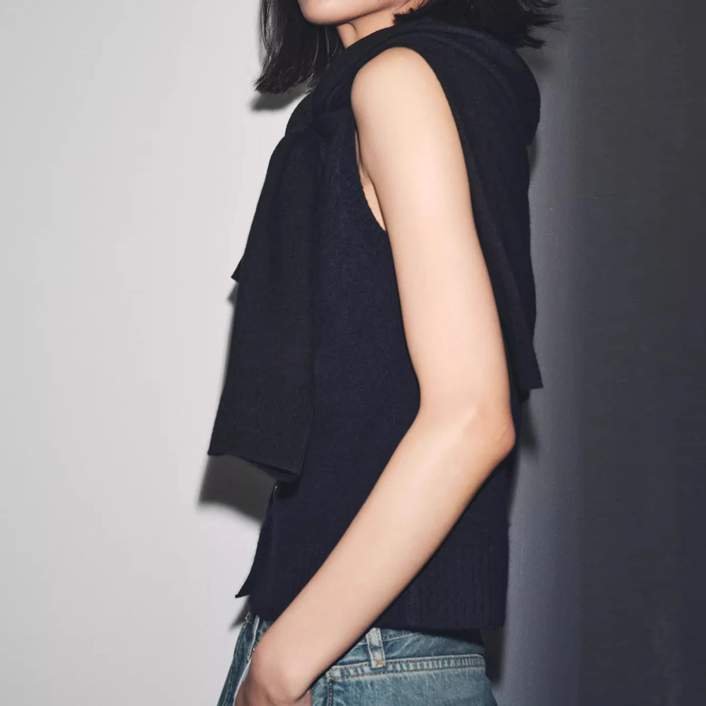 

Z Women's Faion Wool Button round Ne Svel Vest 2025 New Sle Personali Clothing Chinese Brand Ladies Vest