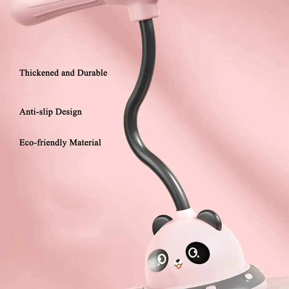 Giocattoli con palla da salto Panda dei cartoni animati con manico Palla rimbalzante per esterni antiscivolo Impugnatura regolabile ad alta resilienza